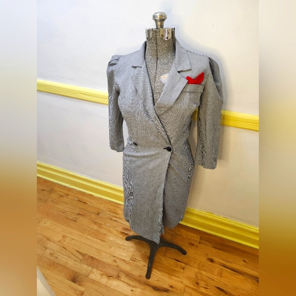 Vintage Houndstooth Dress - Picture 1 of 4